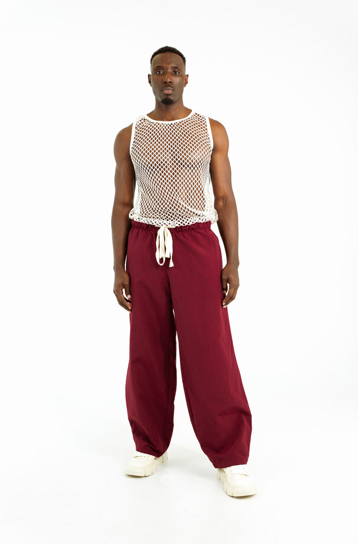 Bowie Nylon Baggy Pants