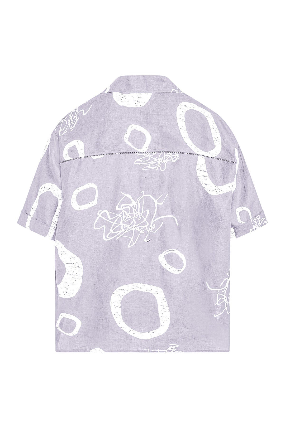 Jackson Abstract Print Linen Camper Shirt-Limited Edition