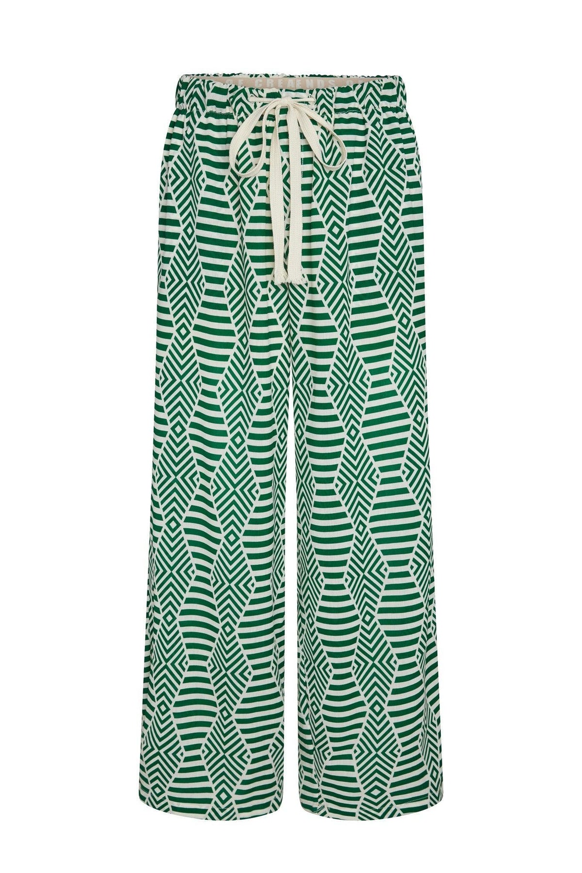 Bowie Printed Linen Baggy Pants - Legends of Creativity