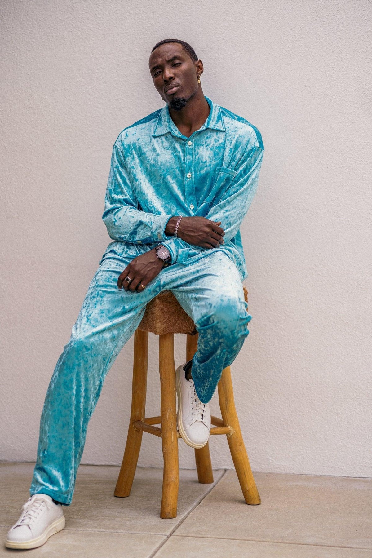 Franklin Velvet Long Sleeve Shirt - Legends of Creativity