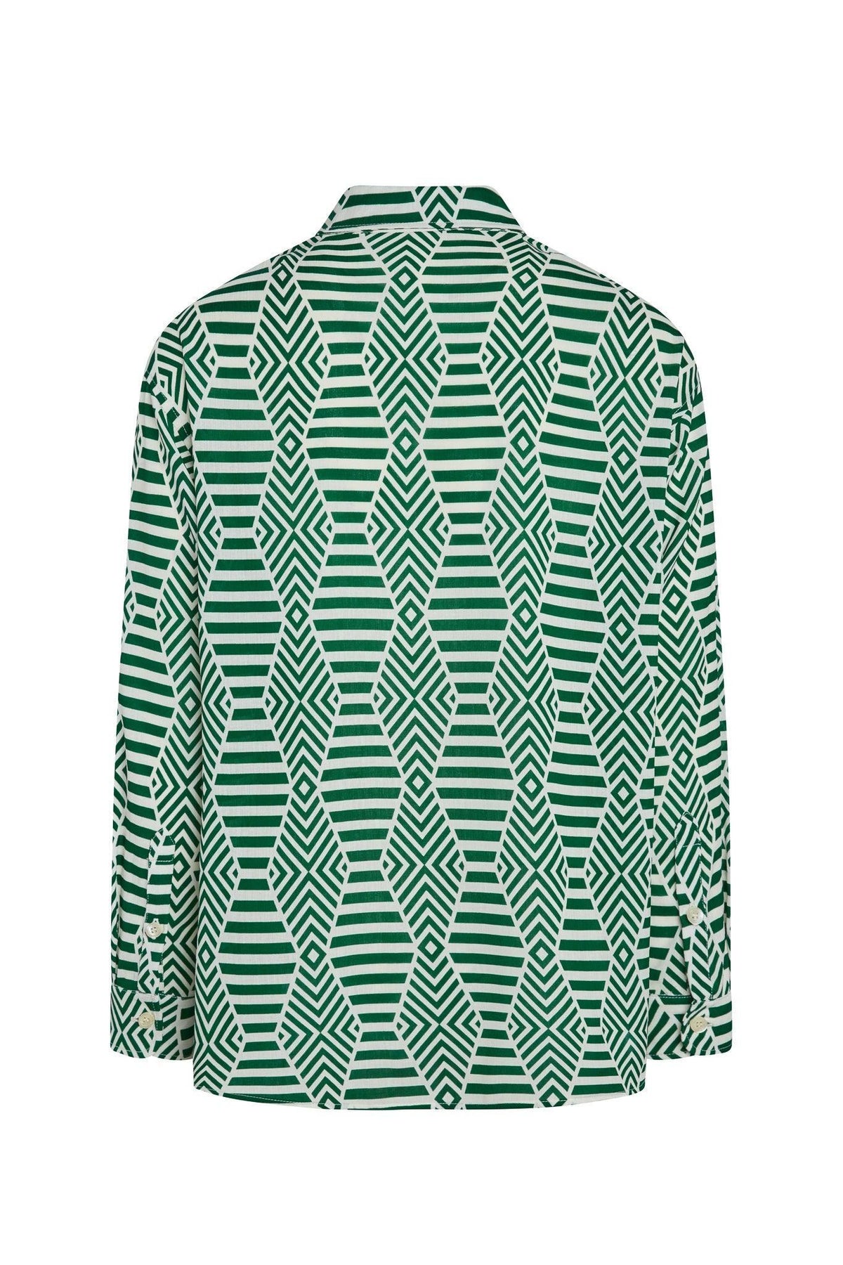 Franklin Printed Linen Long Sleeve Shirt - Legends of Creativity