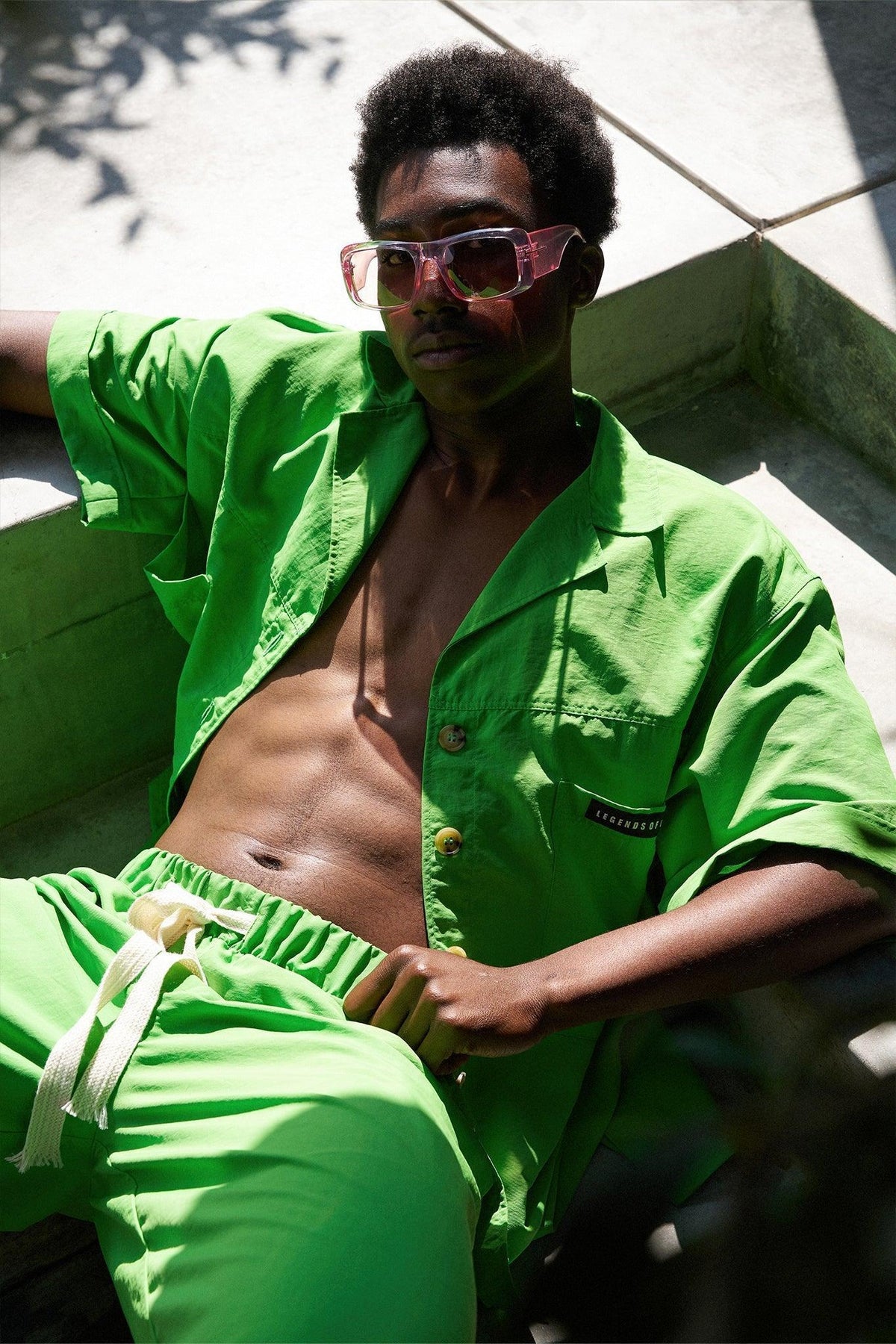 Jackson Nylon Neon Green Camper Shirt - Legends of Creativity