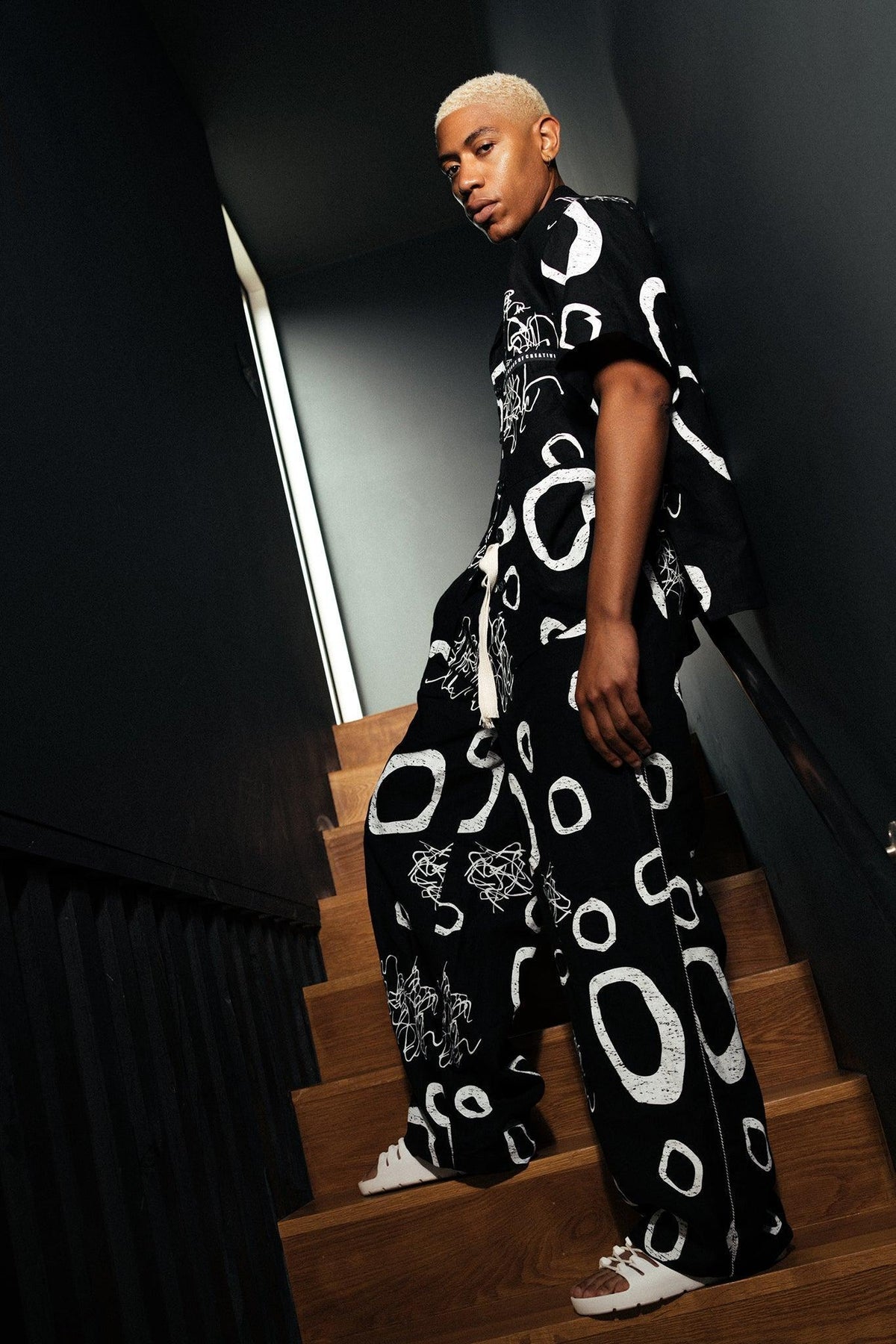 Jackson Abstract Print Camper Shirt - Legends of Creativity