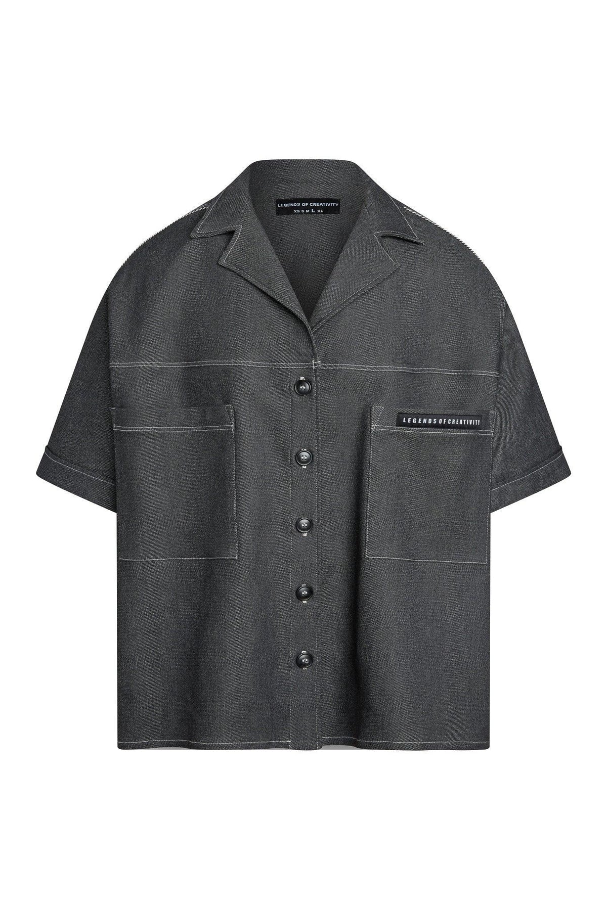 Jackson Denim Camper Shirt - Luxury Stretch Denim - Legends of Creativity