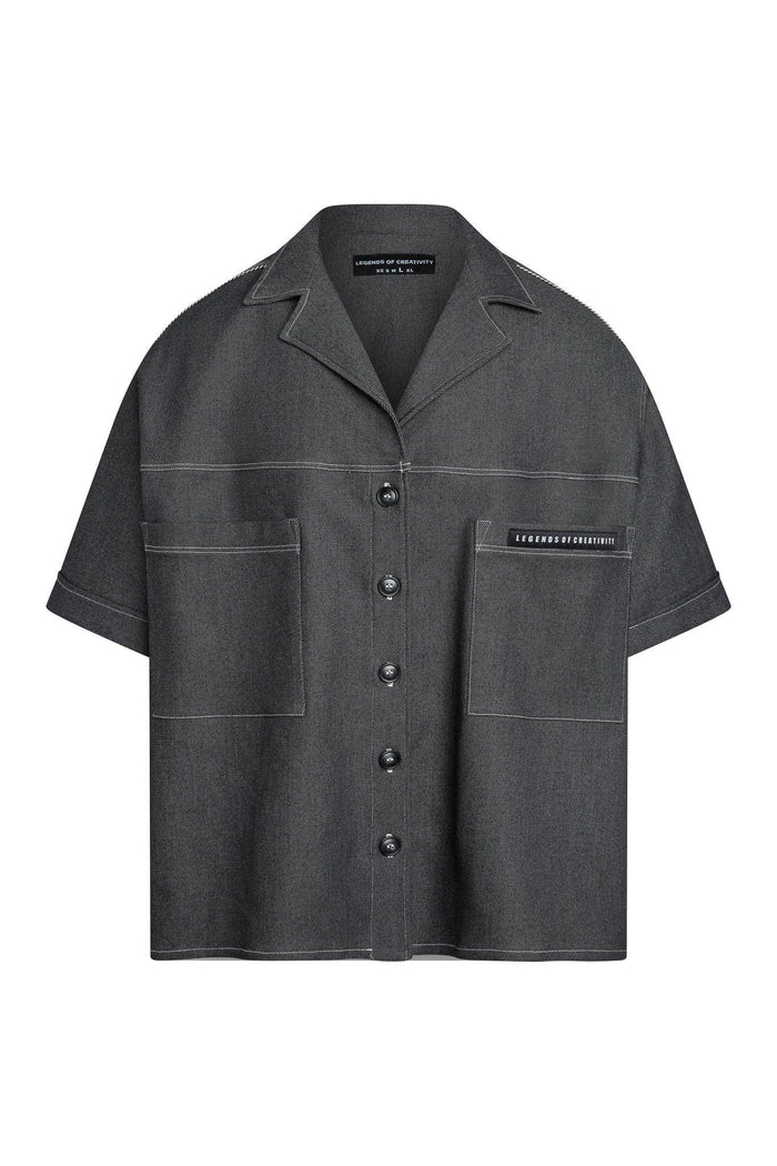 Jackson Denim Camper Shirt - Luxury Stretch Denim - Legends of Creativity