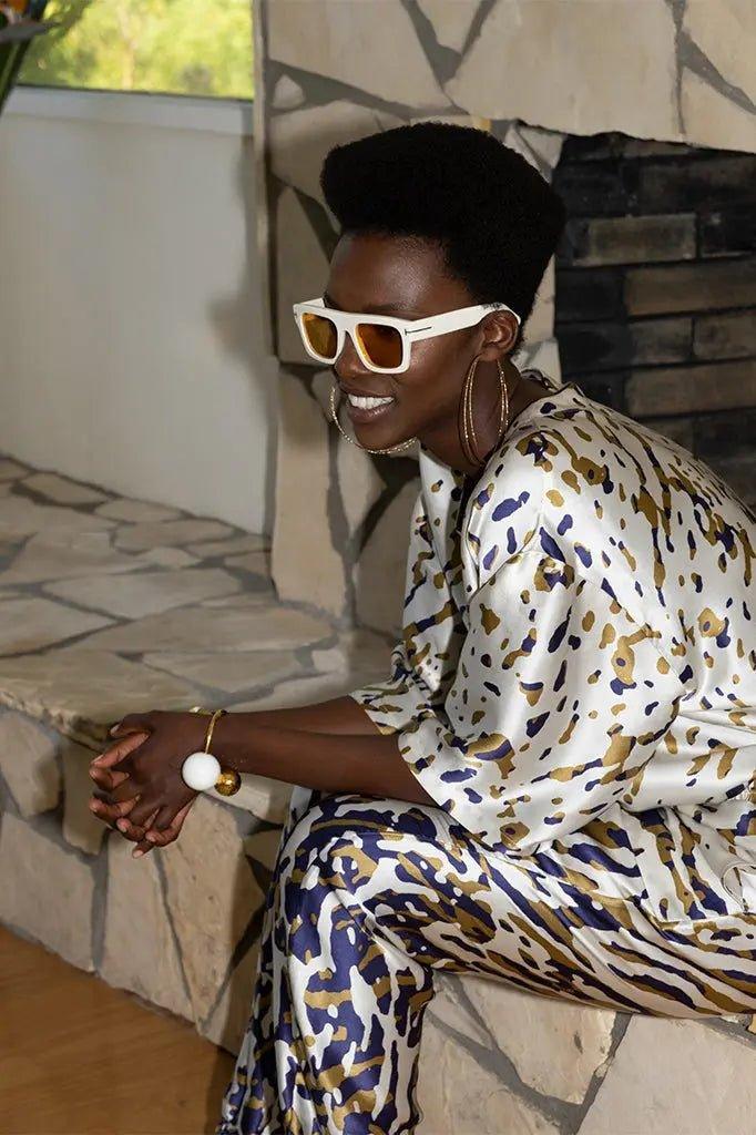 James Abstract Animal Short Sleeve Top - Legends of Creativity