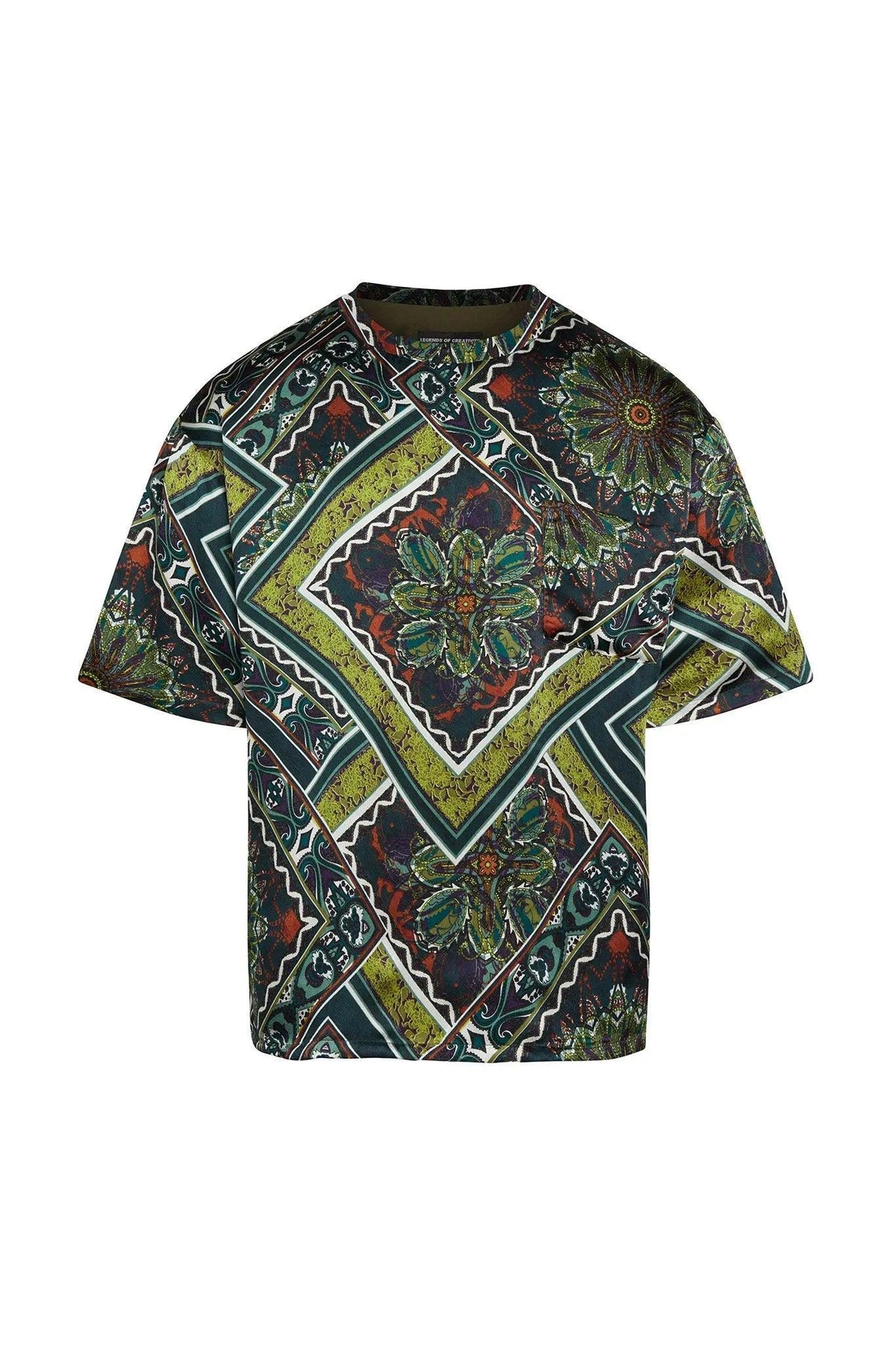 Noah Silk Tile Print Top - Legends of Creativity