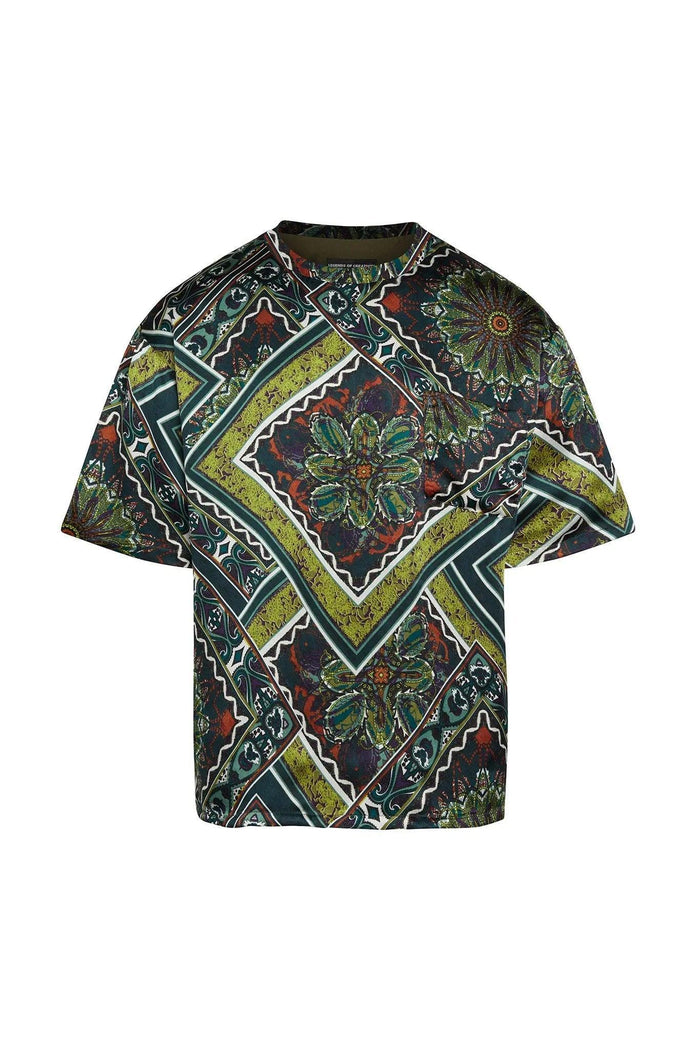 Noah Silk Tile Print Top - Legends of Creativity