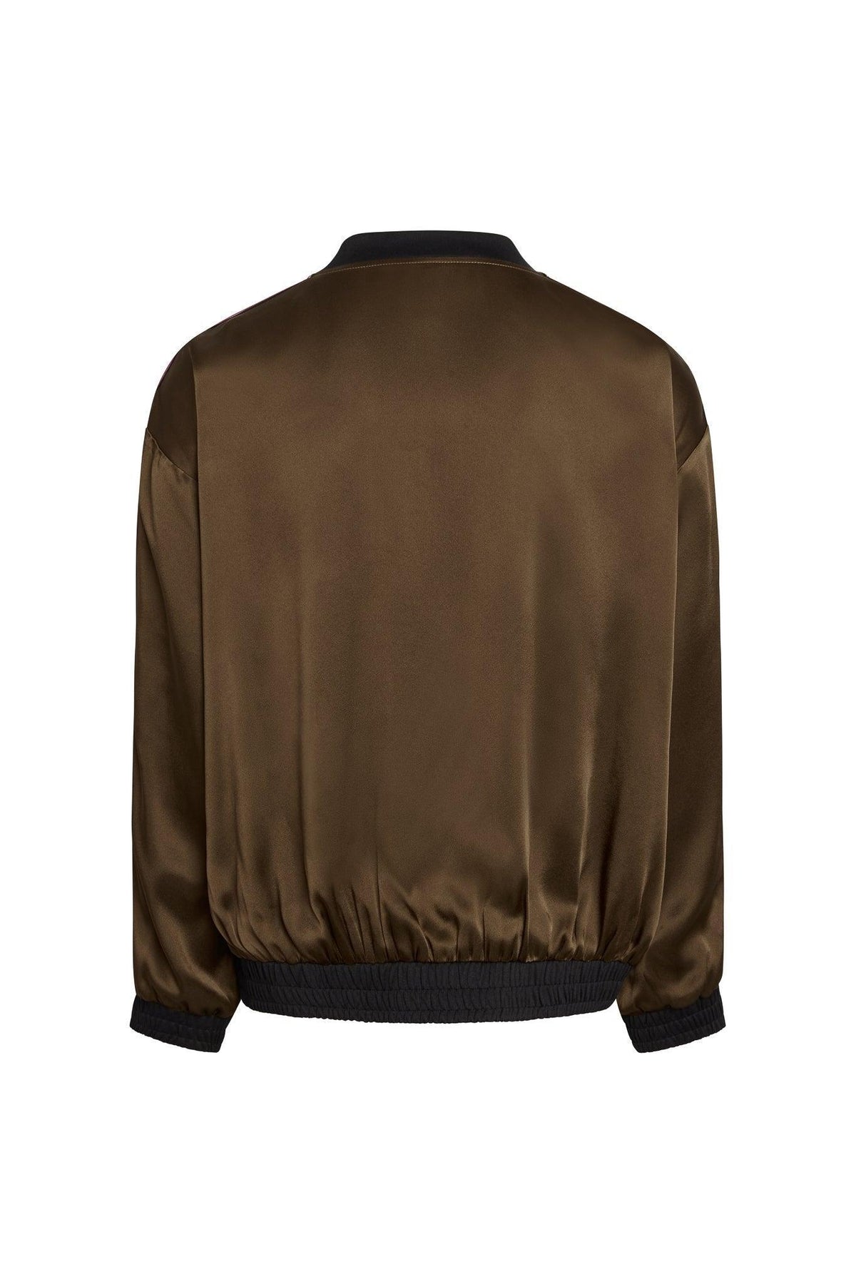 Presley Two-Tone Silk Bomber Jacket - Legends of Creativity