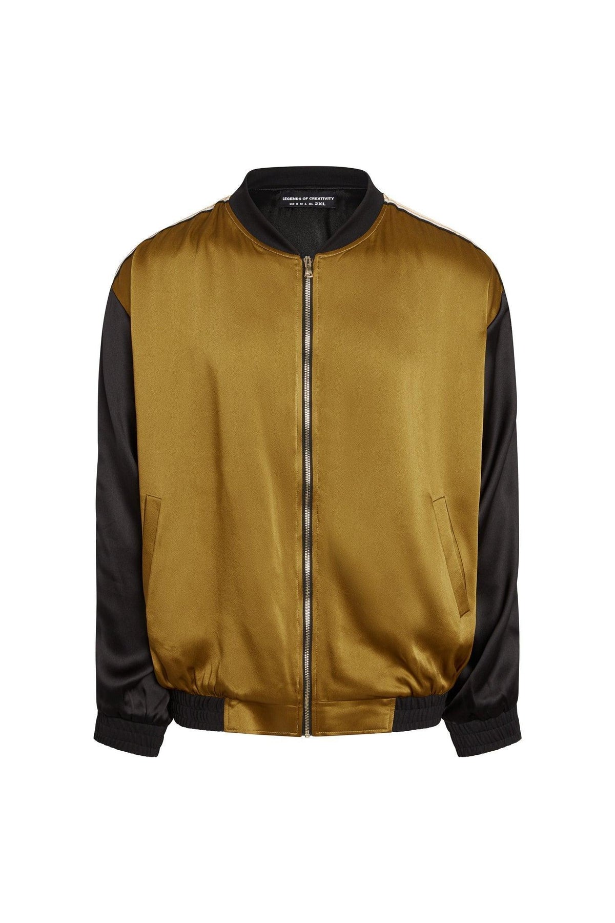 Presley Two-Tone Silk Bomber Jacket - Legends of Creativity