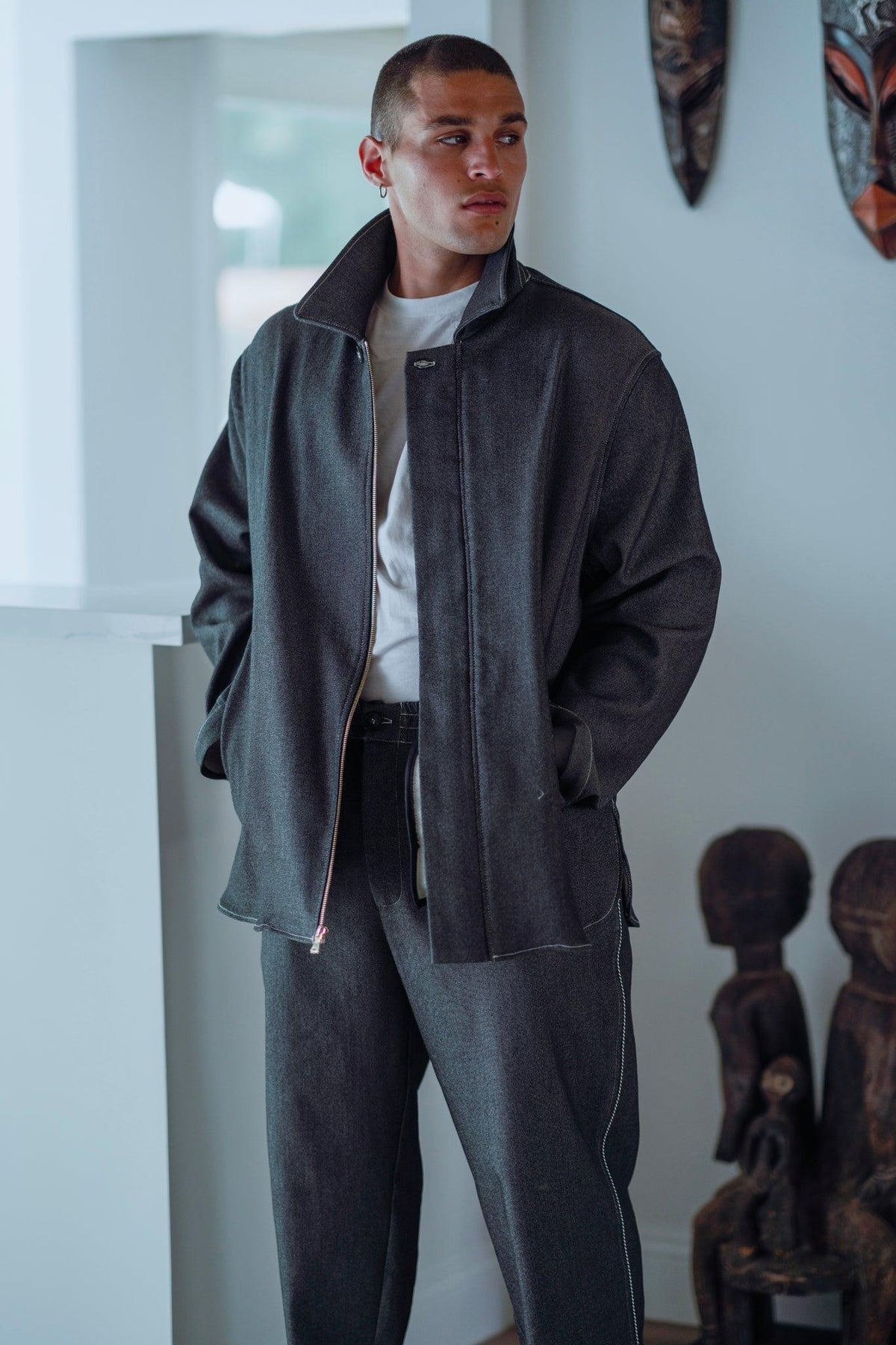 Warhol Denim Worker Jacket - Legends of Creativity