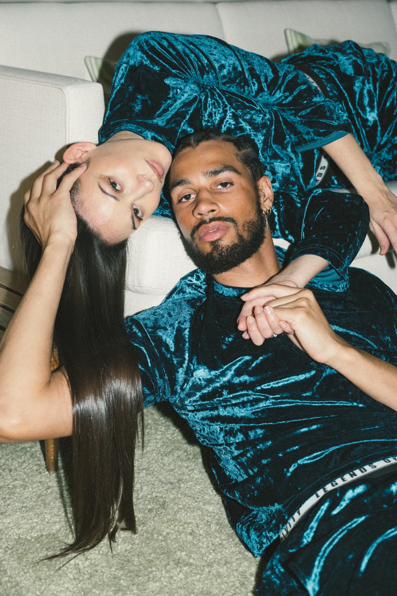 Wanderlust teal velvet couple