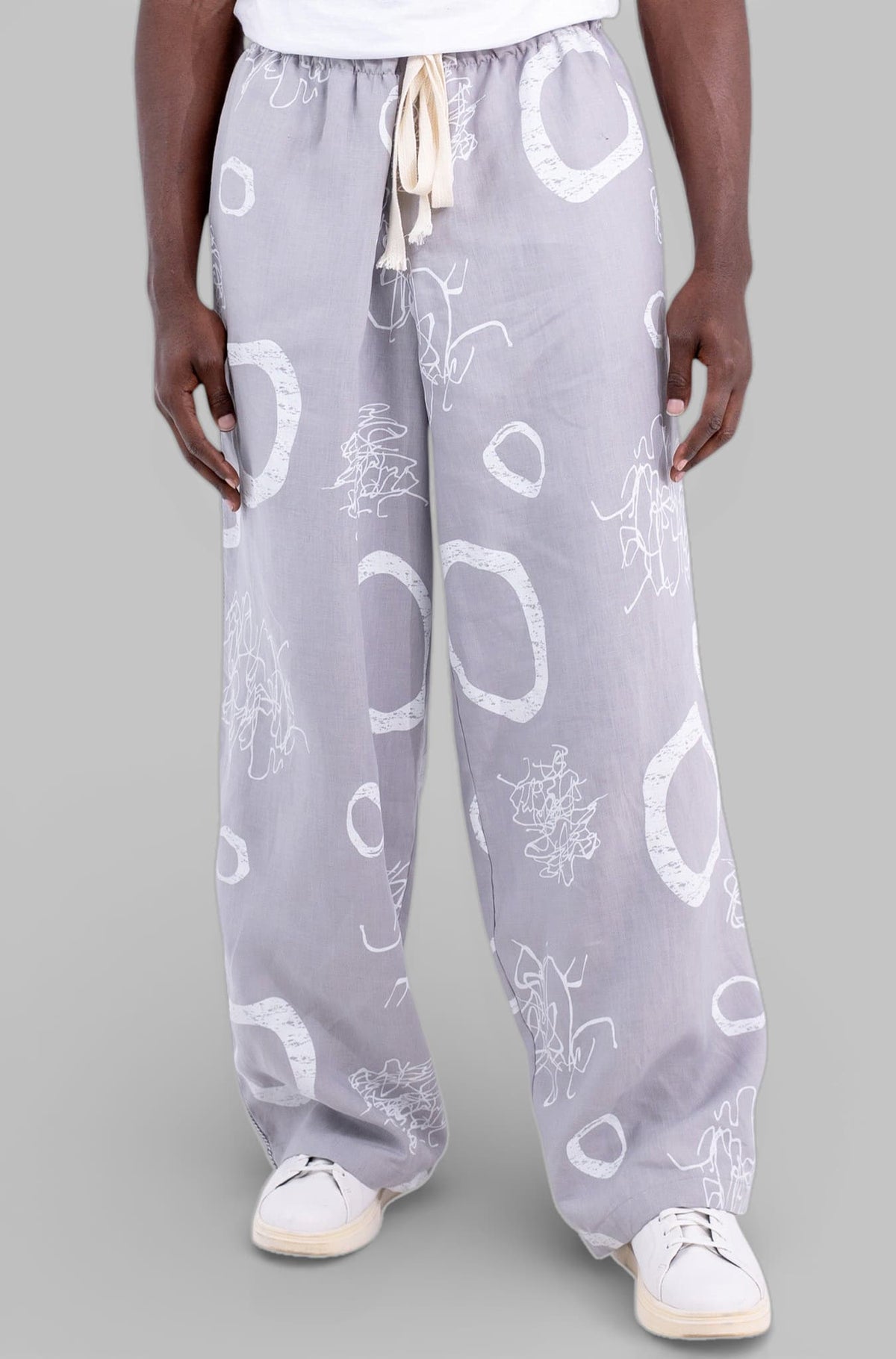 Bowie Abstract Linen Pants