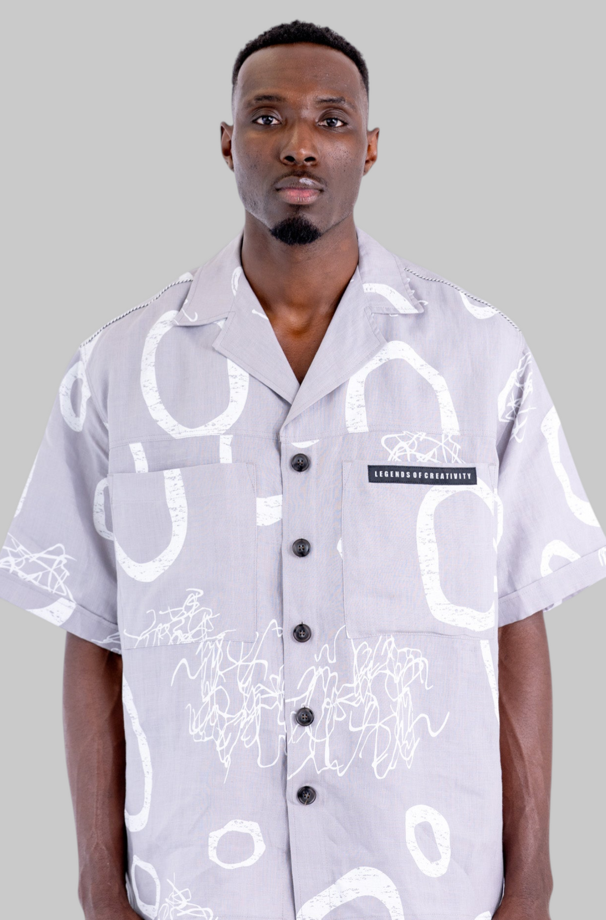 Jackson Abstract Linen Shirt