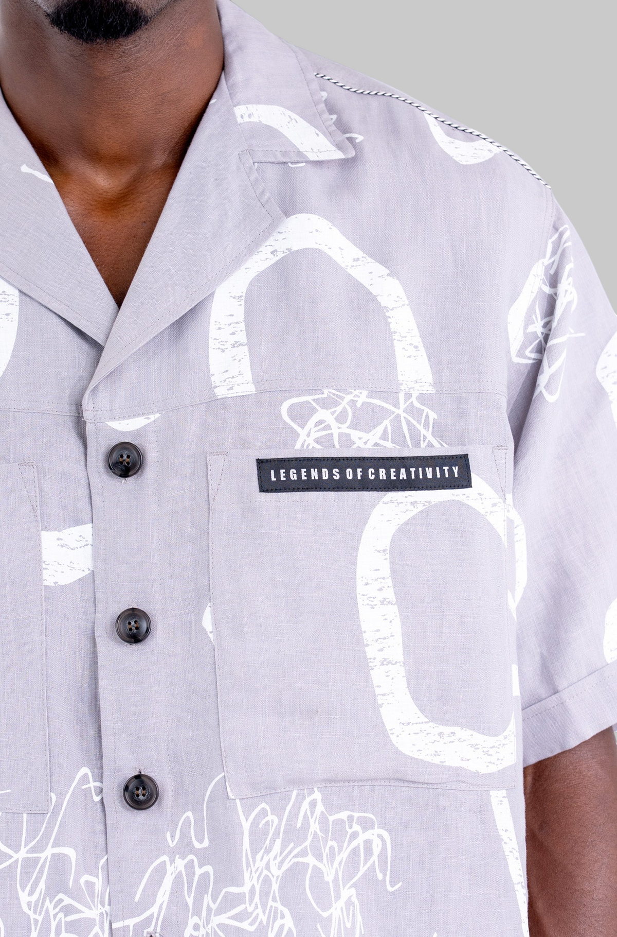 Jackson Abstract Linen Shirt