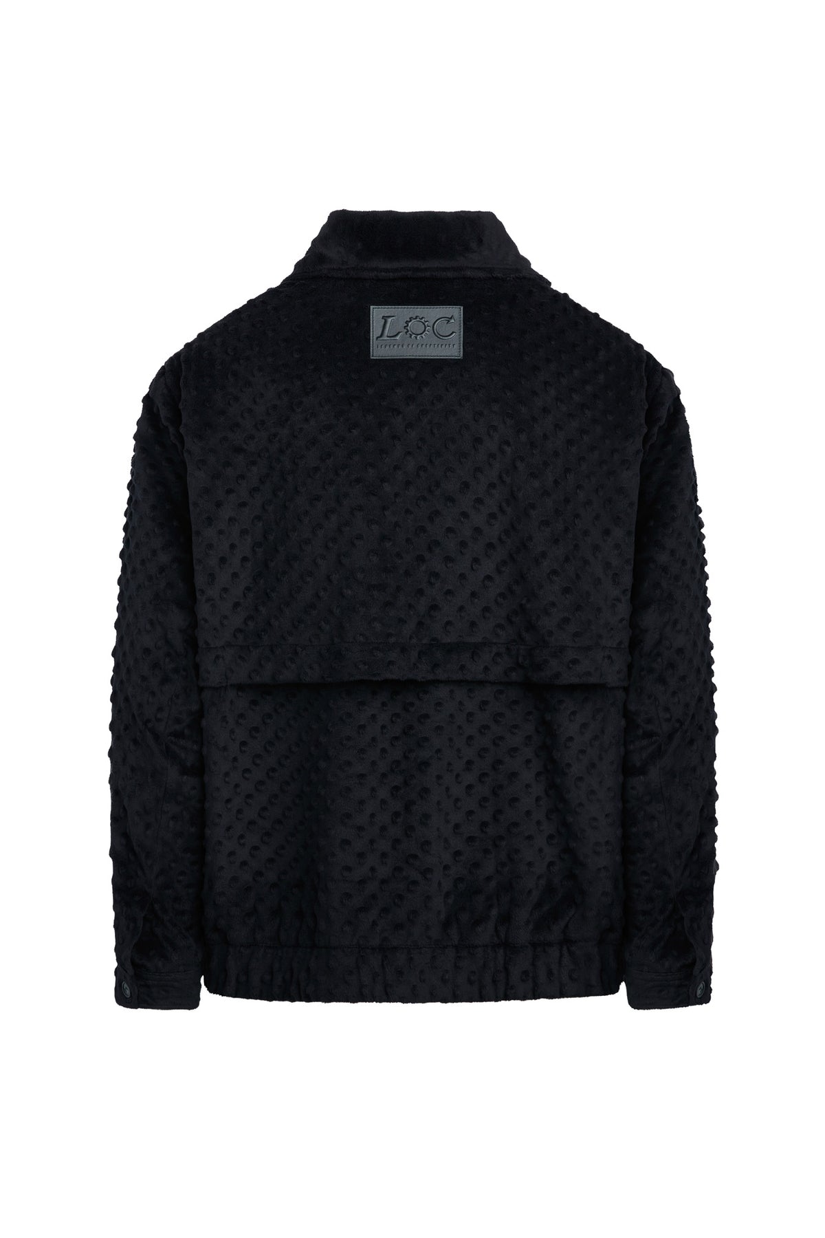 Hendrix Dimple Funnel Neck Jacket Black Back - Legends of Creativity