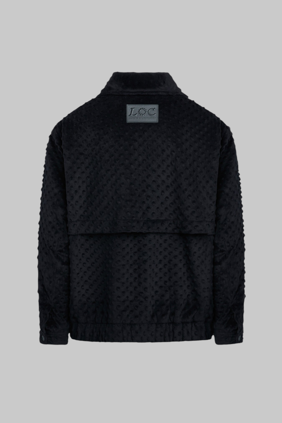 Hendrix Dimple Funnel Neck Jacket Black Back - Legends of Creativity