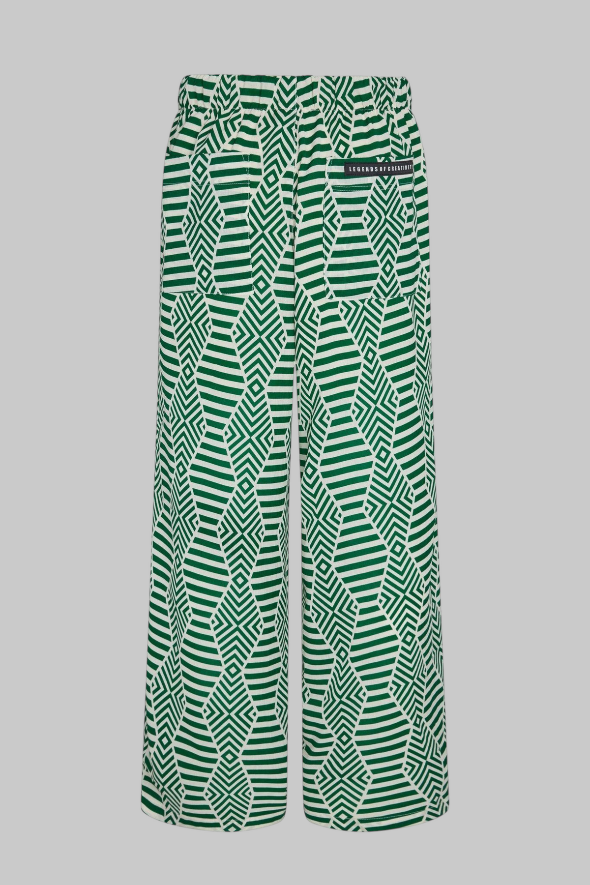 Bowie Printed Linen Baggy Pants - Legends of Creativity