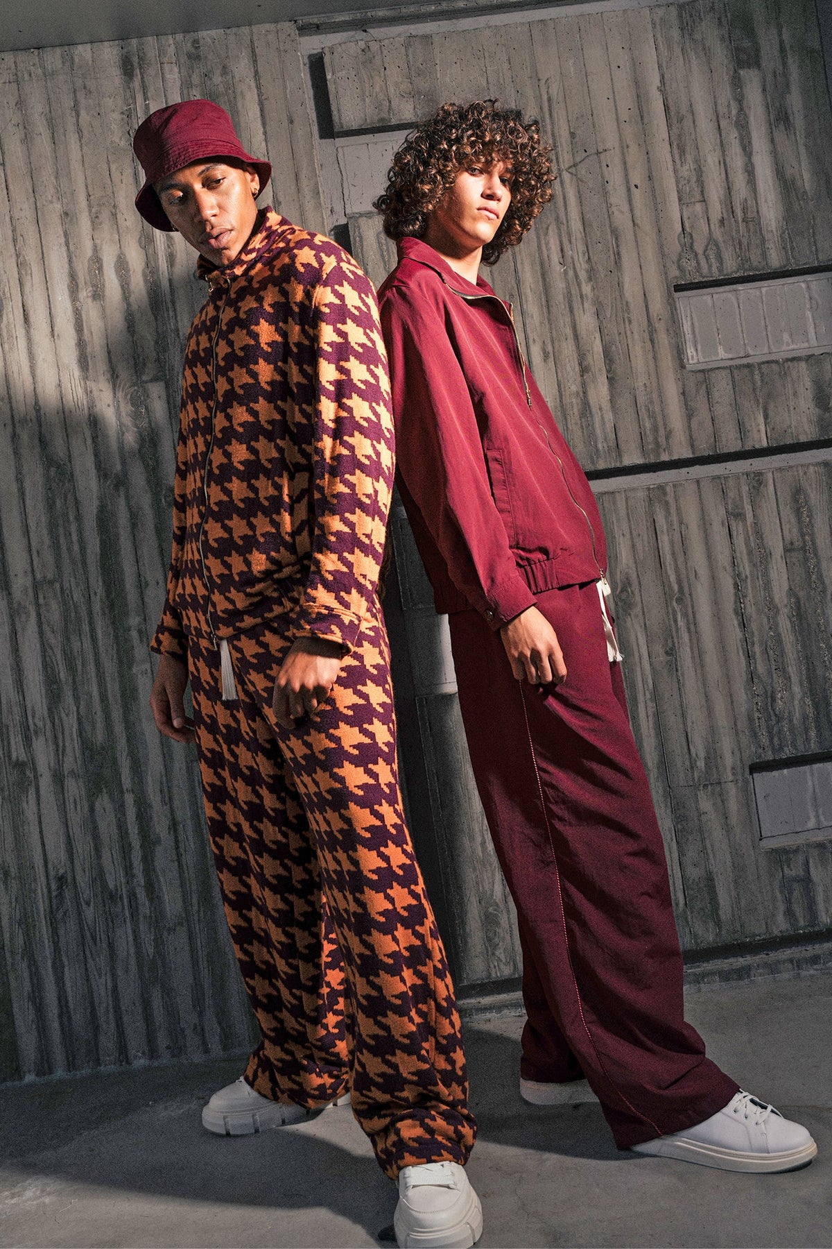 Bowie Houndstooth Baggy Pants - Legends of Creativity