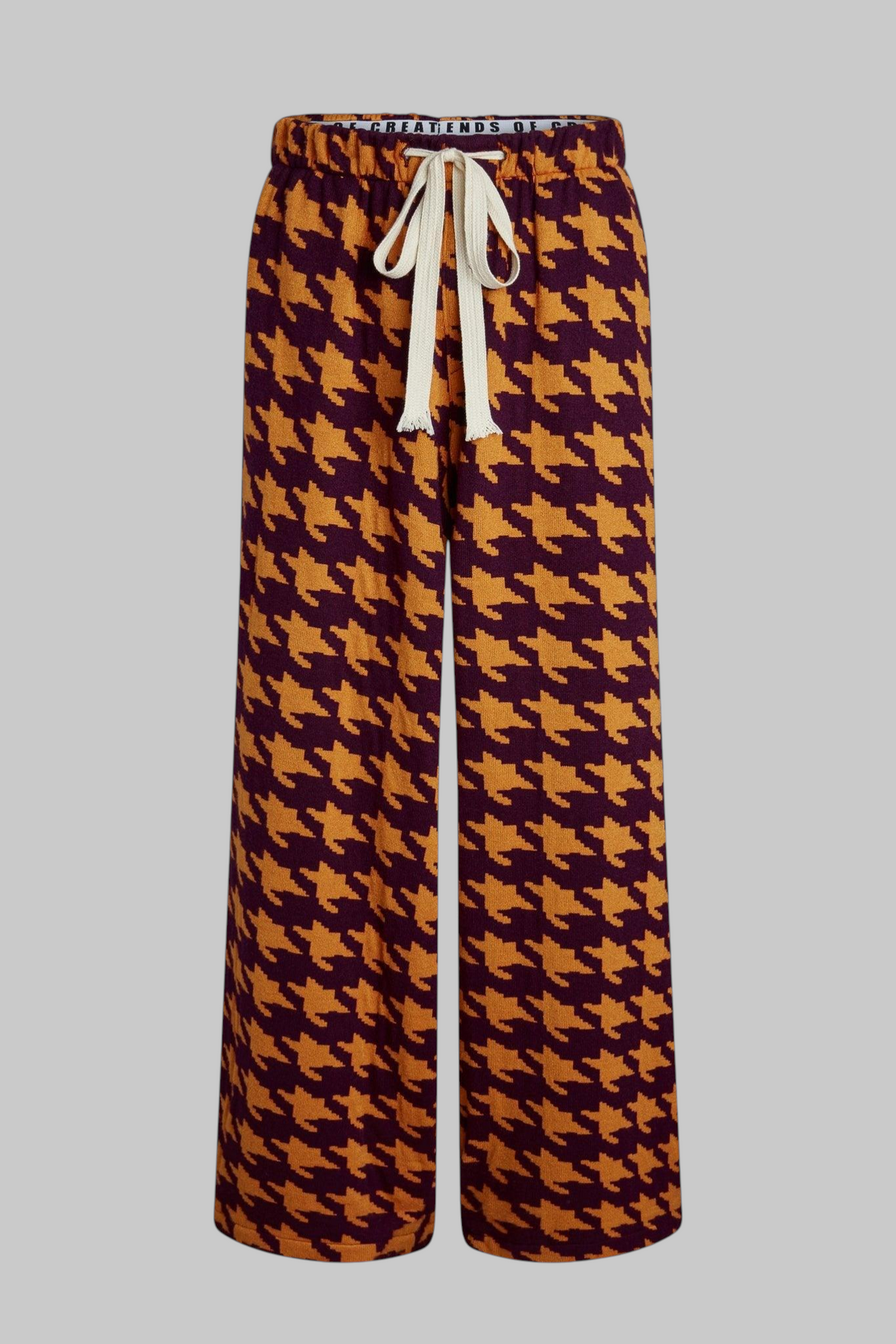 Bowie Houndstooth Baggy Pants - Legends of Creativity