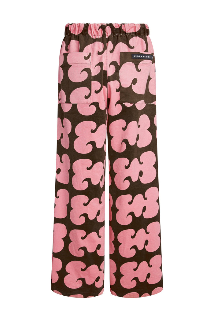 Bowie Printed Corduroy Baggy Pants - Legends of Creativity