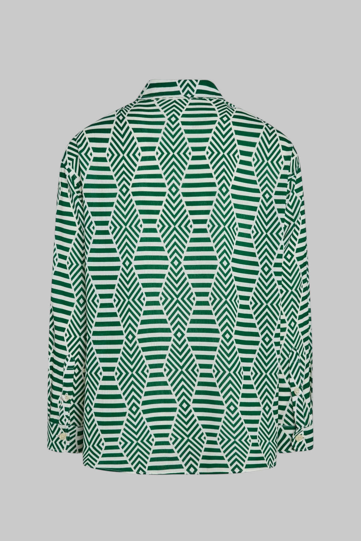 Franklin Printed Linen Long Sleeve Shirt - Legends of Creativity