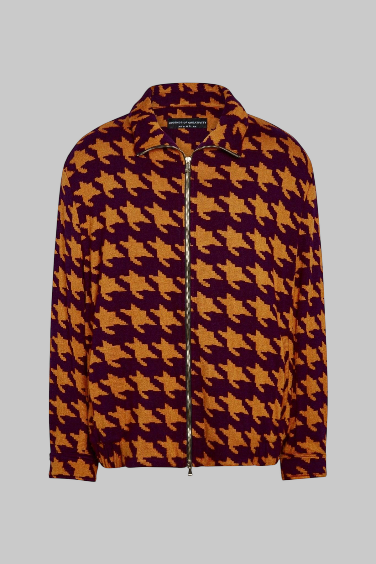 Hendrix Knit Jacquard Funnel Neck Jacket - Legends of Creativity