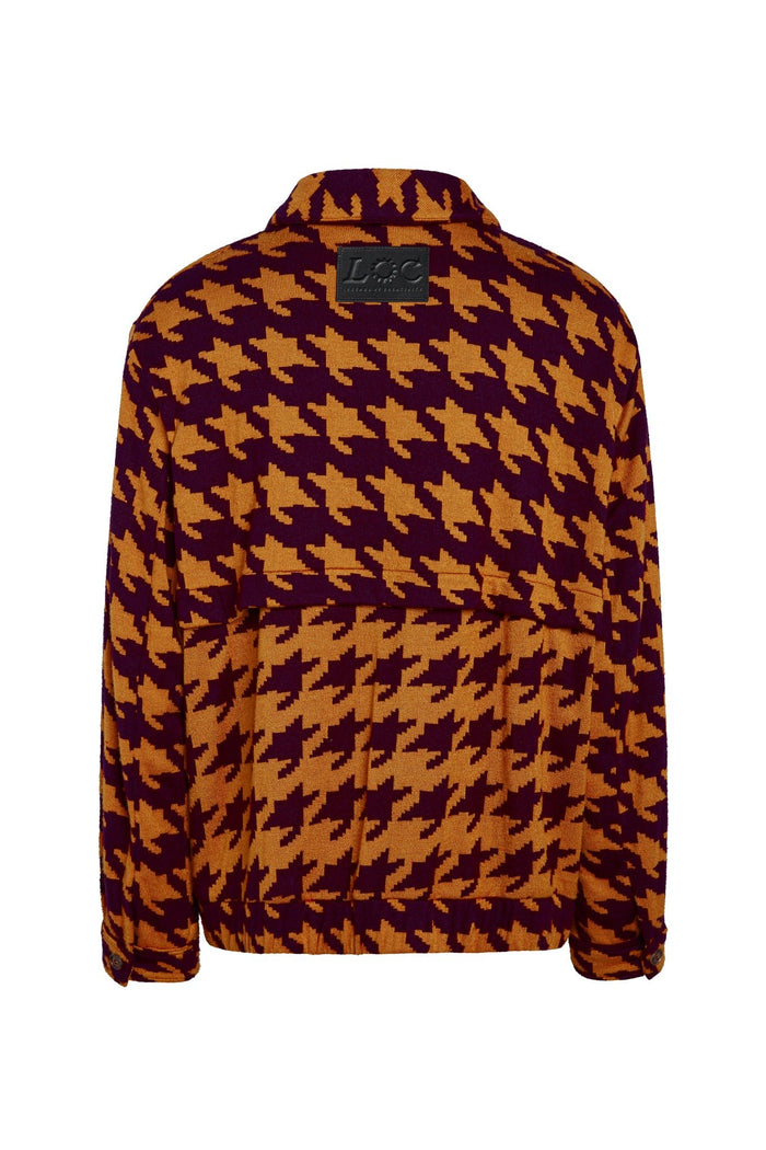 Hendrix Knit Jacquard Funnel Neck Jacket - Legends of Creativity