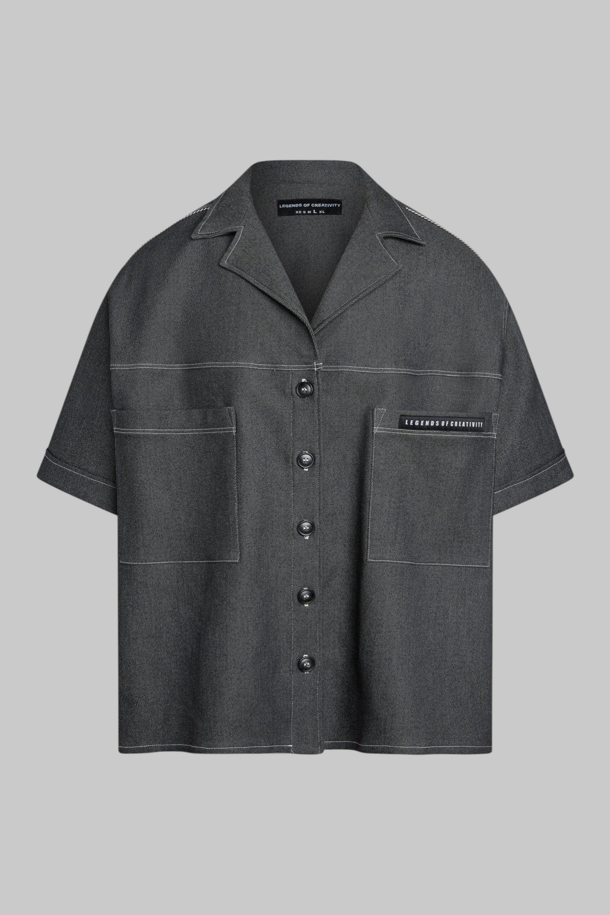 Jackson Denim Camper Shirt - Luxury Stretch Denim - Legends of Creativity