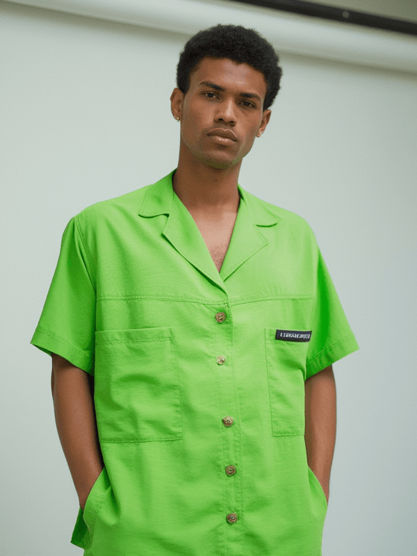 Jackson Nylon Neon Green Camper Shirt - Legends of Creativity