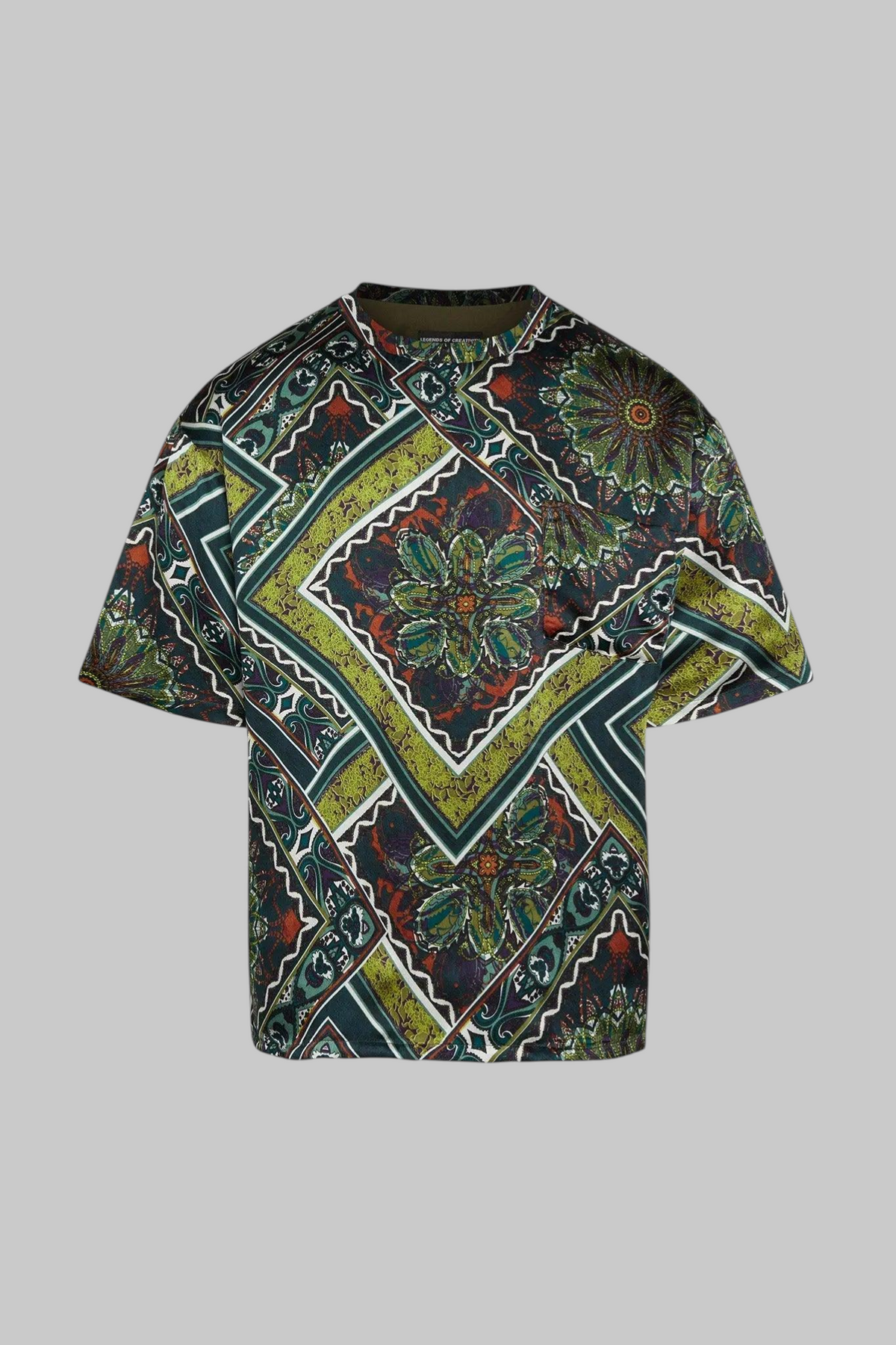 Noah Silk Tile Print Top - Legends of Creativity