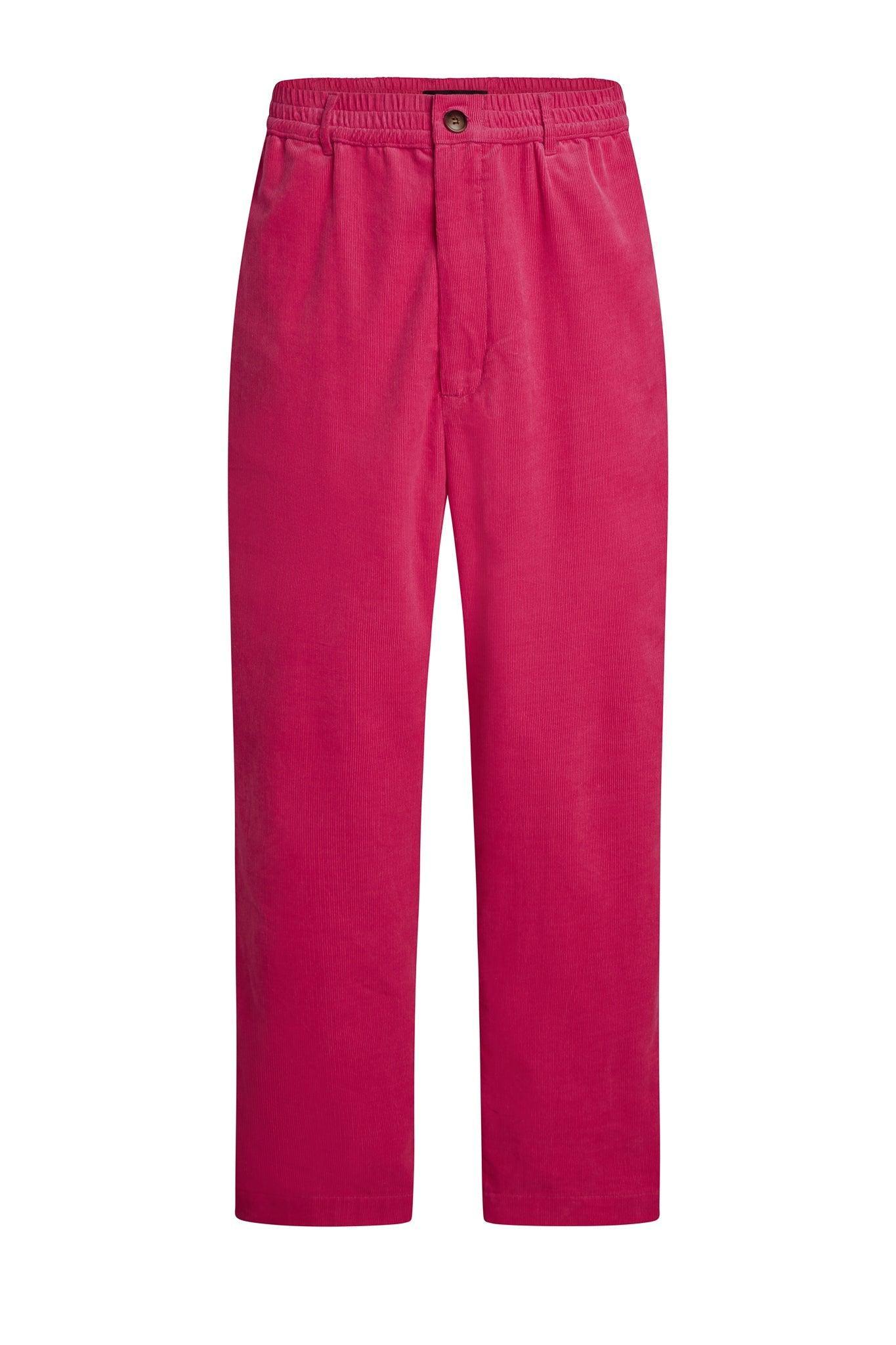 IDEALSANXUN Mens Corduroy Pants Flat Front Straight Leg